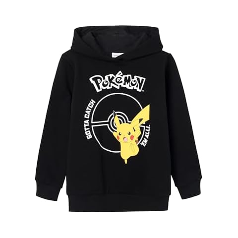 NAME IT Boy's Nkmnoscar Pokemon Hooded Sweatshirt Cover
