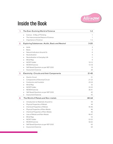 Image of Arihant All in One Science Class 7 for CBSE Exam 2025-26| NCERT-Based Book | Full Syllabus Coverage with Chapterwise Theory, Grammar, Writing, Practice & Sample Papers