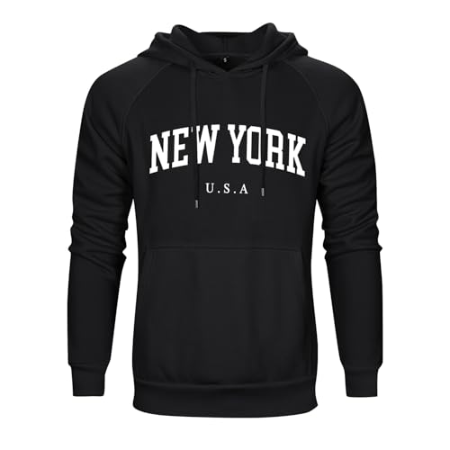 Fall Clothes Men's Oversized Letter Print Graphic Hoodies Long Sleeve Hooded Pullover Casual Sweatshirts With Pocket2