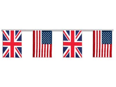 Guirlande Royaume-Uni - USA Digni aux finitions soignées de 6 m