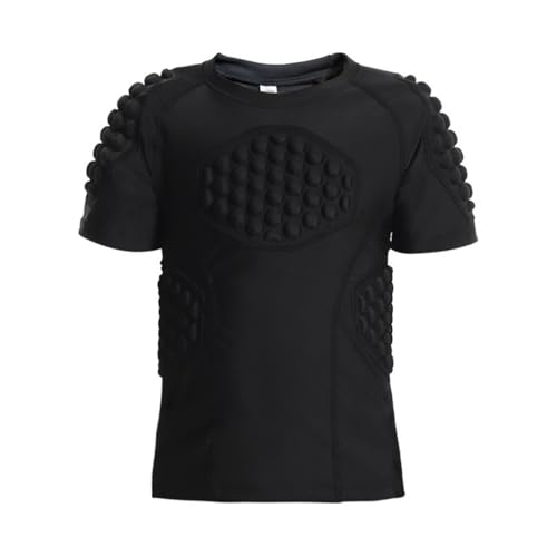 Blaward Youth Padded Protective Shirt Football Paintball Baseball Compression Shirt Shoulder Heart Chest Rib Protector
