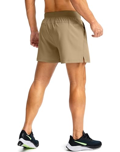 Image of Soothfeel Men's Running Shorts with Zipper Pockets 9 inch / 7 inch / 5 inch Quick Dry Eight Basketball Gym Workout Athletic Shorts