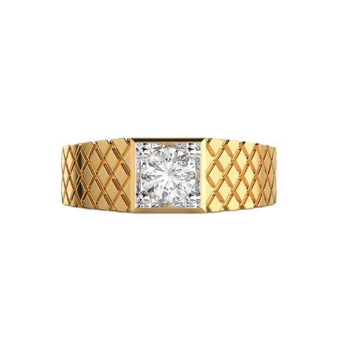 Bague solitaire croisée moissanite pour un style élégant au quotidien