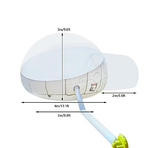 Carpa tipo burbuja inflable para camping con domo transparente miniatura 3