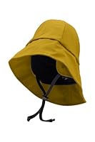 Mikk-line Wasserdichter Regenhut für Kinder | Regenmütze Kinder mit UV-Schutz & Kinnriemen | Winddichte und Wasserdichter Hut für Jungen und Mädchen | Gelb Outdoor-Hut für Herbst & Winter