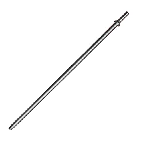 Image of Pneumatic Chisel 3 /8 inch x 18 inch Point Tip Round Taper Punch and Air Cold Chisel, 0.401 Inch Shank Air Tool Suitable for Air Hammer, Cr-Mo Alloy Steel