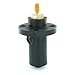 Leviton 22R21-E 22 Series Single Pole 90 Degree Cam-Type, Ball Nose Male Panel Receptacle, Threaded Stud, 690 Amp Max, Black