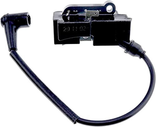 YQABLE Zündspule 537162104 544047001 537165404 Kompatibel für Husqvarna Kettensäge 340 345 346 350 351 353 357 359 362 365 371 372 385 390 Jonsered 2140 2145 2149 2150 2152 2063 2186 Cover