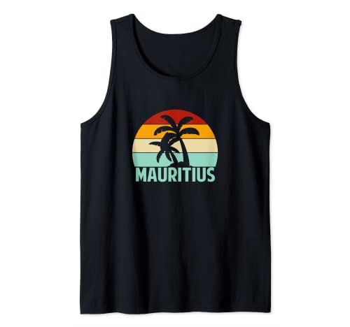 Mauricio Vintage Vacation Souvenirs Holiday Trip Retro Camiseta sin Mangas