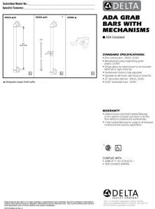 Miniatura 2 de Delta Faucet U6300 ADA - Soporte para ducha de mano, color negro, 1 unidad (paquete de 1)