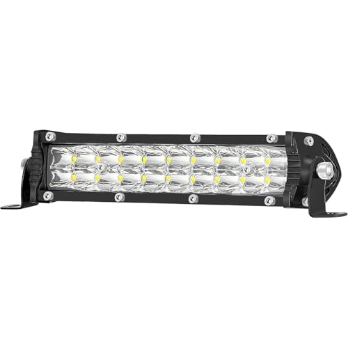 Image of Slim LED Light Bar, 7 Inch LED Work Lights Pods for Truck Tractor Boat Ebike Dirt Bike LED Lightbar Motorcycle Headlight 12V-60V ATV UTV RZR RC RV MTB Lawn Mower Golf Cart MTB Biking