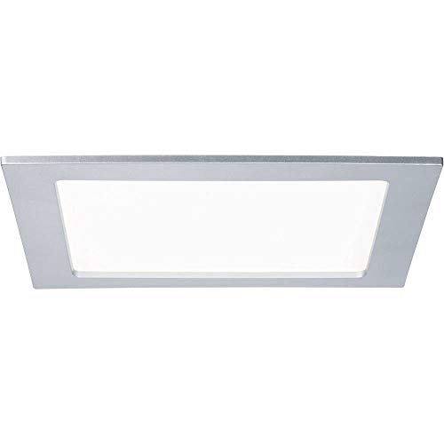 Paulmann 920.78 Quality EBL Set Panel eckig LED 1x18W 4000K 230V 220x220mm Chrom matt 92078 LED Spot Einbaustrahler Einbauleuchte