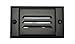 NICOR Lighting Black Horizontal Faceplate for NICOR LED Step Light (STP-10-120-WH) (FPHBK)