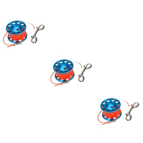 balacoo Sets Scuba Diving Spool Reel Buoy Snap Hook for Technical Diving Scuba Cave Line