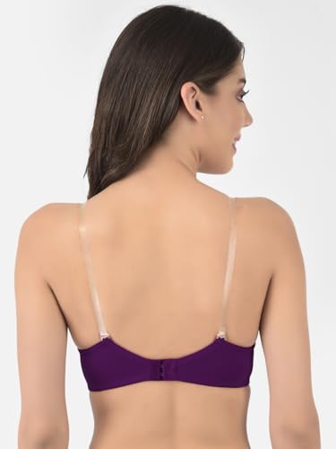 Image of Softline Women's Cotton-Rich Wire-Free Padded Bra | Full Coverage, Seamless & Breathable for Everyday Comfort | Soft Fabric with Supportive Fit for All-Day Wear