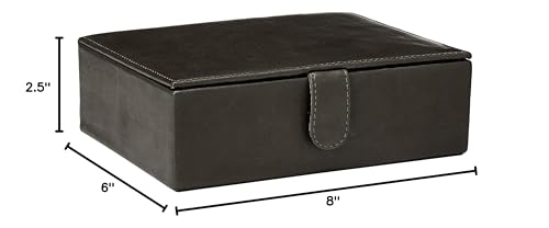 Piel Leather 2352-BLK Large Leather Gift Box Blk thumb #1