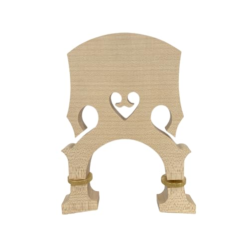 Yinfente 3/4 Upright Bass Bridge Maple Adjustable Bass Bridges Double Bass Parts Durable