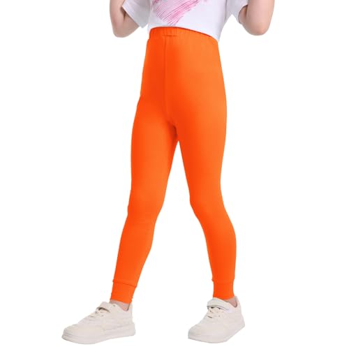 QBK 3T 4T 5T to 12Y Girls' Leggings Cotton Footless Tights Soft and Stretchy