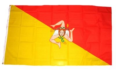 Preisvergleich Produktbild Fahne / Flagge Italien - Sizilien NEU