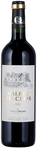 Malbec Du Clos - 100% Malbec | Subtle And Easy To Drink | Pure Fruit No Oak Aging | 13% ABV - Pair With Pasta, Juicy Meats