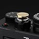 Haoge SRB-YG Metall Auslöseknopf für Fujifilm X100vi GFX100RF XT5 X-E2S X-E3 XT50 XE5 xt4 X-T2 X-T3 X-T30 X-T20 X-Pro2 xpro3 X100T X100S X100F x100v und Leica D-LUX 8 Q3 M10 M-E M-11 Concave Golden