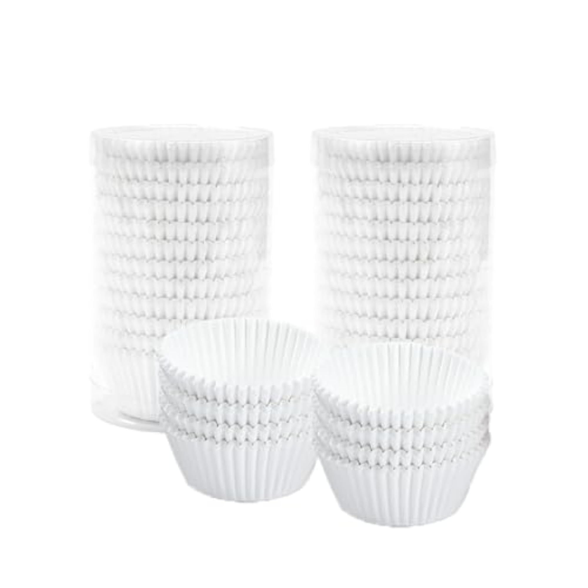 200pcs Standard Size White Cupcake Liners for Baking