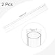QUARKZMAN 2 Stück PVC Transparent Rohr, Innendurchmesser 28mm Durchmesser 32mm LÄNGE 350mm Acryl Kunststoffrohr für Lampenbau, Stehlampen, Möbel