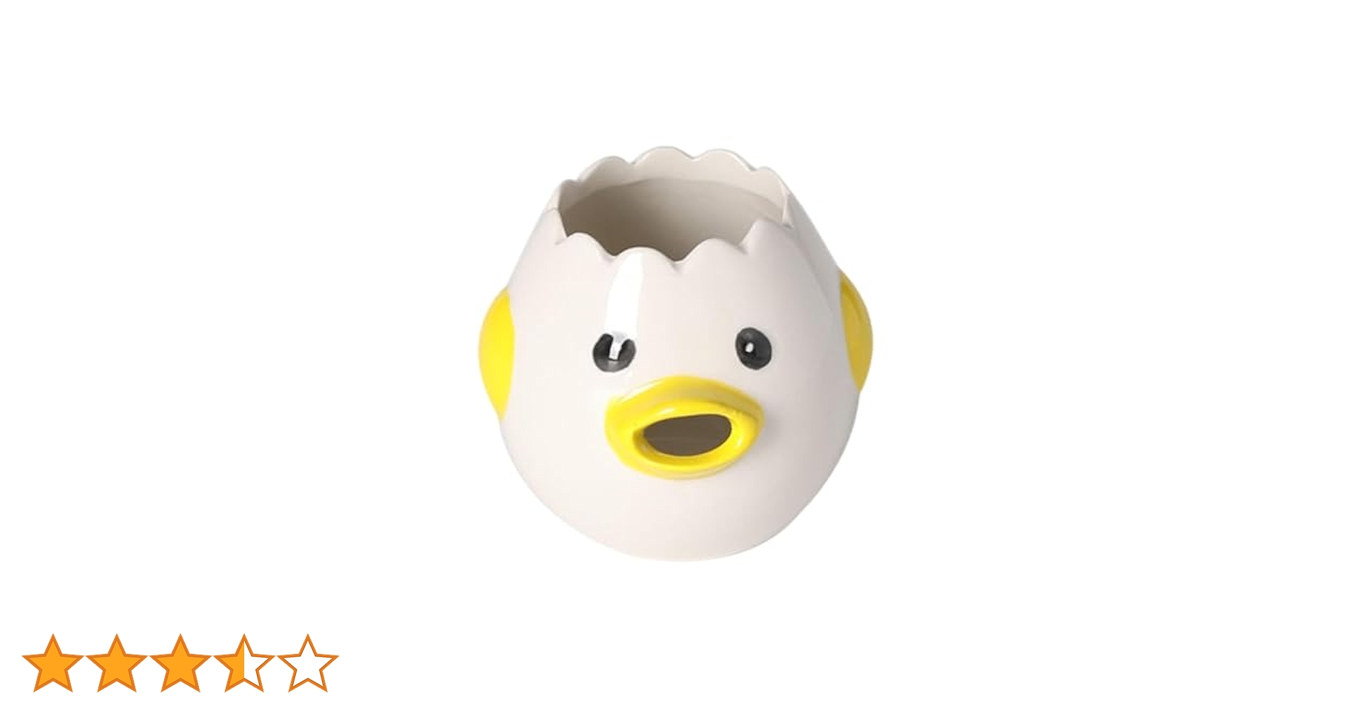 陶器　　容器　卵型　ひよこ Amazon｜漫画の卵分離器 かわいいひよこの形の卵白と卵黄の分離