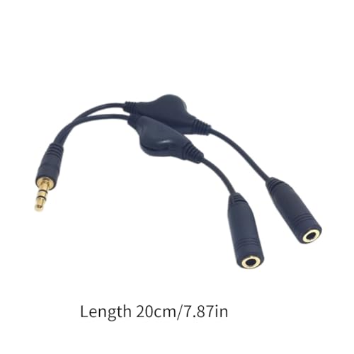 Cable divisor de auriculares 3.5mm macho a hembra miniatura 5