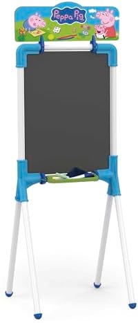 Tableau Enfant Chicos 2 En 1 – Ardoise Craie Et Tableau Blanc Effaçable – Inclus Feutre, 10 Craies, Chiffon – Dès 3 Ans
