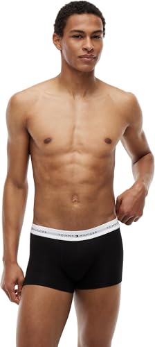 Tommy Hilfiger Herren 3er Pack Boxershorts Trunks mit Logobund, Mehrfarbig (Th Wht/Th Wht/Th Wht), XXL 2