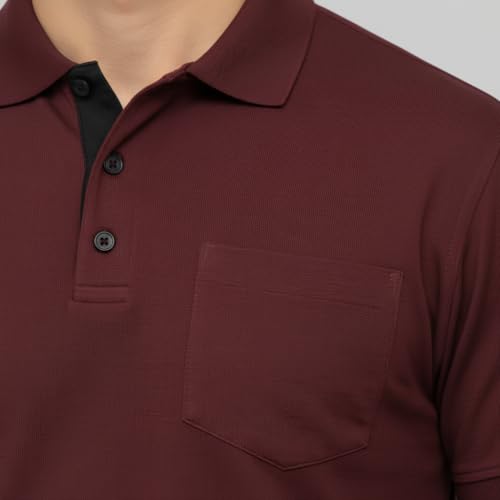 Image of Men's Premium Cotton Pique Polo T-Shirt, Classic Fit Short Sleeve Casual Summer Shirt, Soft & Breathable Fashion Polo
