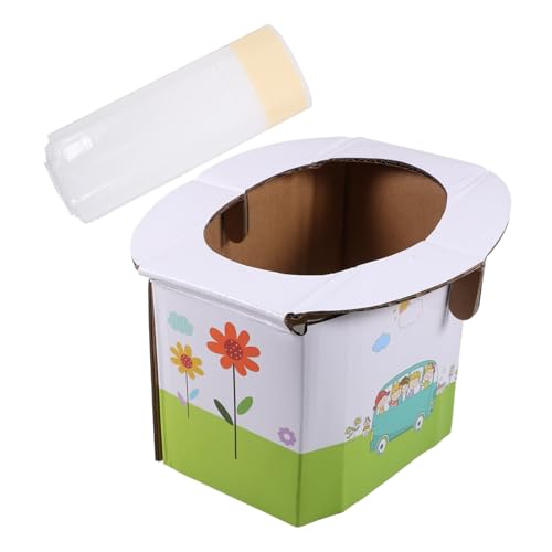 BESTonZON Toddler Toilet Seat Portable Folding Potty with 10 Disposable Bags for Travel Camping Home