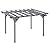 Outsunny 12' x 10' Outdoor Pergola, Wood Grape Gazebo for Climbing Plant Support, Garden, Patio, Backyard, Deck, Gray