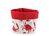 H&h cestino coral in cotone e poliestere cm 16