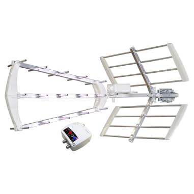 ELAP Antenne TNT extérieure Trinappe 55dB filtrée 4G