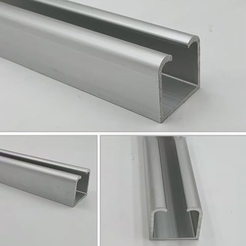 Wytrzymały aluminiowy zestaw szyn do drzwi przesuwnych, szyna prowadząca do drzwi szklanych, system drzwi do stodoły do kuchni i sypialni, okucia do drzwi przesuwnych