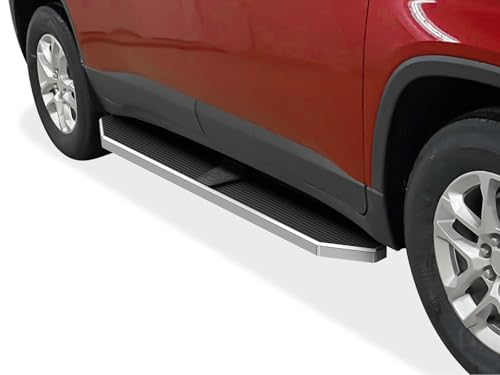 Estribos planos de acero inoxidable para Chevy Traverse miniatura 1