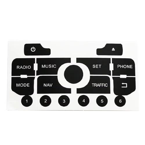 Autocollants de console centrale pour réparer les boutons de navigation effacés de votre voiture