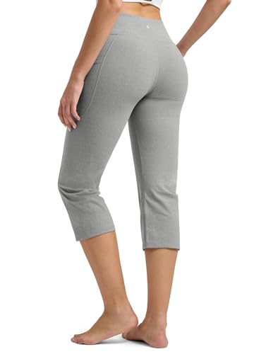 Pantacourt de yoga taille haute Willit conçu en textile extensible durable de 53,3 cm - 2