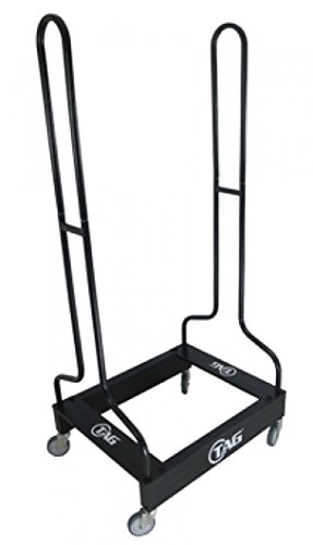 TAG 2-Stack Football Shoulder Pad Rack - Holds Up to 30 Pads - Reinforced Steel Base - Heavy Duty Swivel Casters for Easy Moving - Measures 40