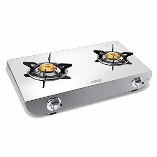 Vidiem Stainless Steel Tusker Ss 2 Burner Gas Stove (2 Burner Ss Gas Stove)