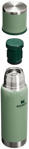 Image of Stanley Adventure to Go Insulated Travel Tumbler - 17 OZ - Leak-Resistant Stainless Steel Insulated Bottle with Insulated Cup Lid and Splash-Free Stopper, Hammertone Green, 10-10816-001
