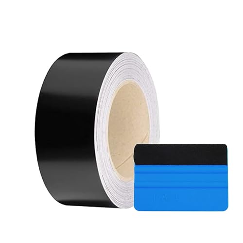 3M-Vinyl Wrap 2080, S12 Satin Black Finish - 0.5' to 8' Wide, up to 75ft Long – Air Release Technology for Chrome Delete, Car Detailing, Home and DIY Projects(2 Inches x 25FT)