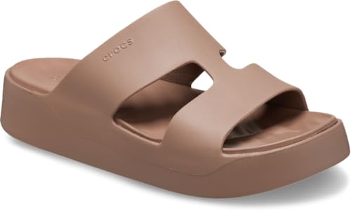 Crocs Women's Getaway Platform H-Strap, Latte, US W7