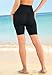 Swim 365 Women's Plus Size High-Waist No-Slip Swim Bike Short - 32, Black