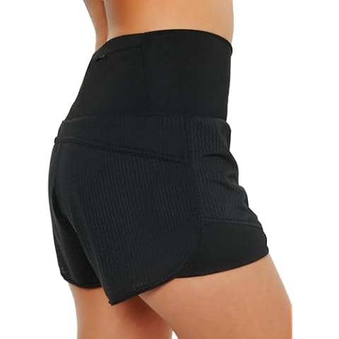 MYSSUCI Women's High Waisted Swim Shorts Cover
