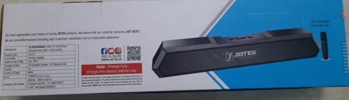 Image of JB-S12 FACTORX Soundbar 16W HiFi Sound with Wireless Karaoke Mic| 6H Backup| Bluetooth 5.2 Fast Propagation Speed.