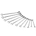 Steelman Pro 78981 11-Piece Standard 144-Position Ratcheting Wrench Set