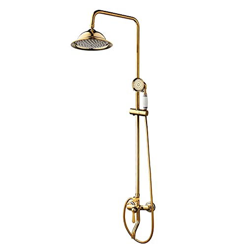 Ensemble de douche cascade et pluie dorée pour salle de bain moderne - 2